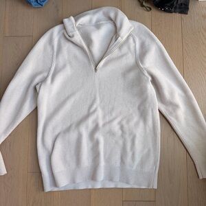 Lululemon Textured Knit Half-Zip Sweater Medium